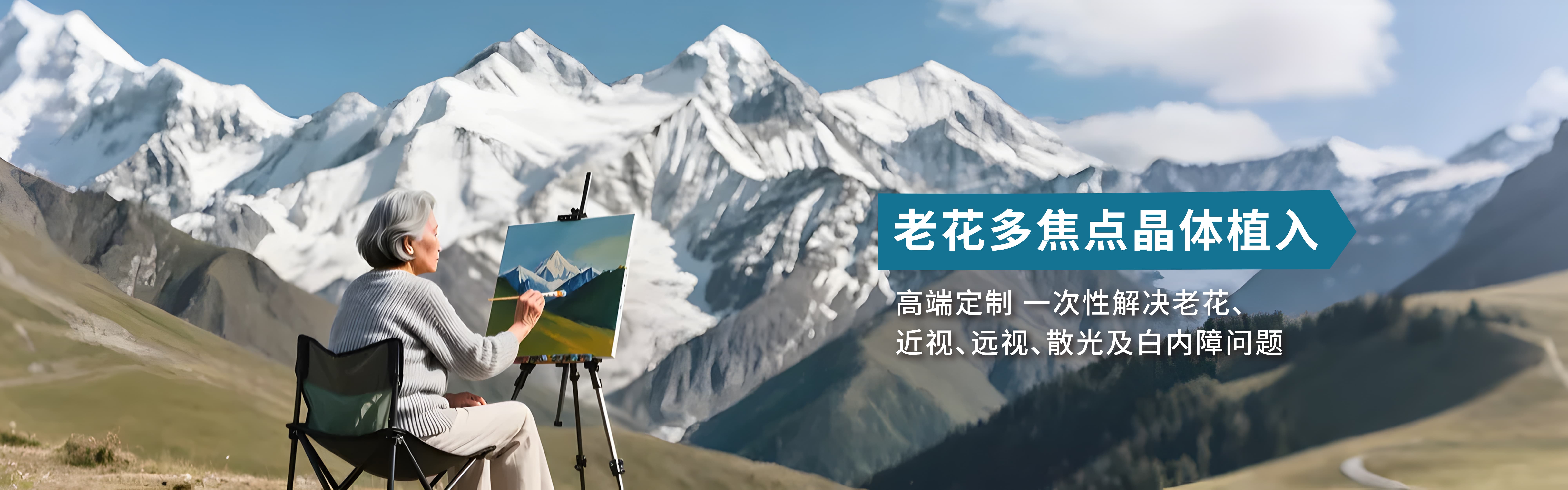 老花多焦晶体